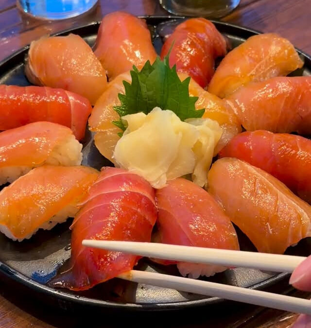 ん？寿司にからし？